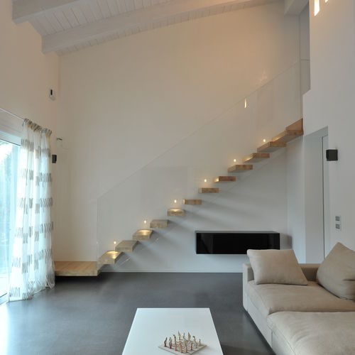 Gerade Treppe - MANHATTAN - TECNOSCALE - viertelgewendelt / halbgewendelt / rundgewendelt