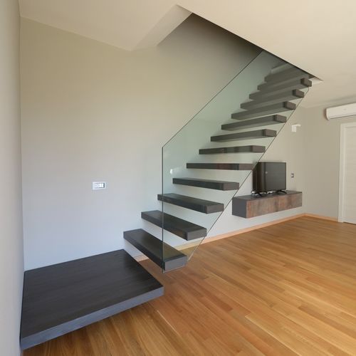 Gerade Treppe - MANHATTAN - TECNOSCALE - viertelgewendelt / halbgewendelt / rundgewendelt