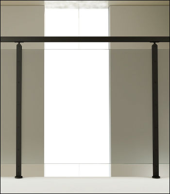 Glasgeländer - FLEXY/FLEXY INOX - TECNOSCALE - Platten / für den Innenraum / für Balkon