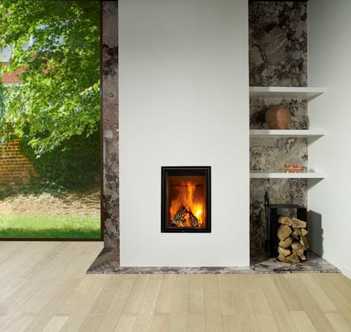 Holz-Kamineinsatz - LOFT - JIDÉ - Stahl / mit natürlicher Konvektion / modern