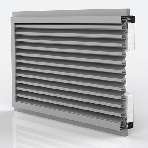 Aluminium-Lüftungsgitter - DUCOGRILLE SOLID ISO F 30Z - Duco - rechteckig / rund / zur Außenaufstellung