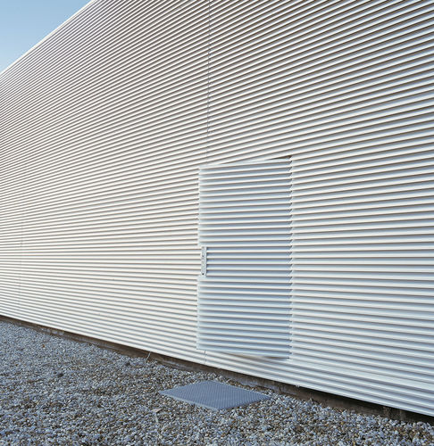 Eingangstür - DUCODOOR WALL - Duco - Aluminium / drehend / ohne Verglasung