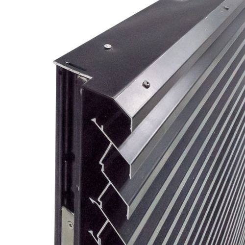 Eingangstür - DUCODOOR LOUVRE - Duco - Aluminium / drehend / ohne Verglasung