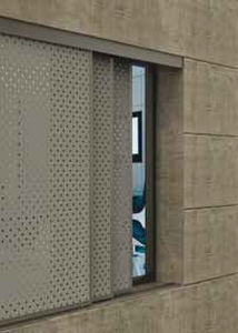 Faltbarer Fensterladen - DUCOSLIDE SLIMFRAME PERFO - Duco - Aluminium