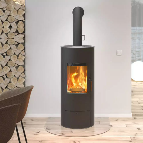 Holz-Kaminofen - STEP - Rika - 8 kW / bodenstehend / modern