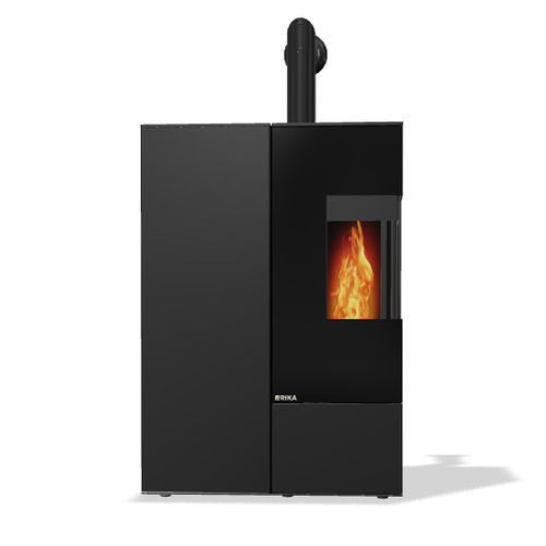 Pelletkaminofen - CON­NECT EDGE - Rika - 8 kW / bodenstehend / Ecken