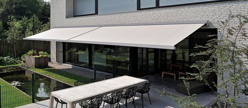 Kassettenmarkise - B27 - Brustor - motorisiert / für Terrasse / Balkon