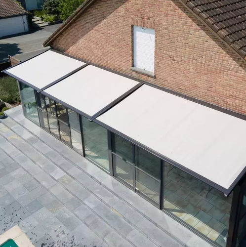 Jalousie für Verandas - B126  - Brustor - extrudiertes Aluminium / Segeltuch / für Außenbereich