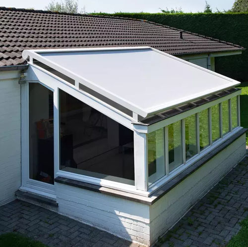 Jalousie für Verandas - B128 - Brustor - Segeltuch / Aluminium / für Außenbereich