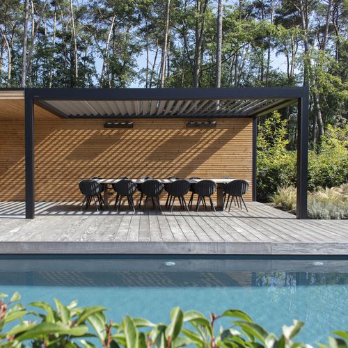 Bioklimatische Pergola - B250 XL - Brustor - angebaut / selbsttragend / Aluminium