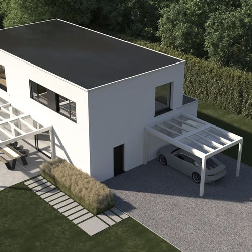 Angebaute Pergola - B700 - Brustor - Aluminium / Glas / Glas-Überdachungen