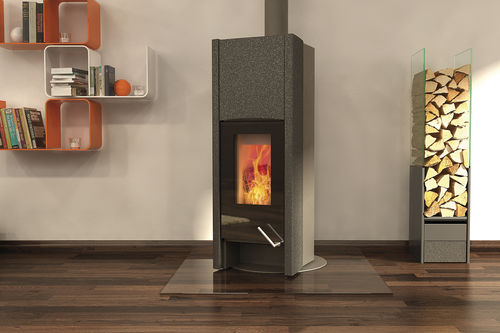 Holz-Kaminofen - T-LOFT - Tonwerk Lausen AG - modern / Metall