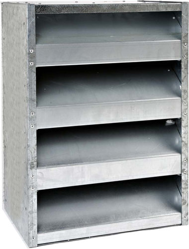 Lüftungsgitter / galvanisiertem Stahl - 250-TAA - KOOLAIR S.A - rechteckig / Akustik