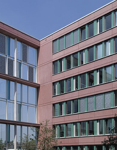 Monokristallines Photovoltaik-Modul - TAX OFFICE CENTRE, AACHEN - Schindler - für hinterlüftete Fassade / für Fassaden