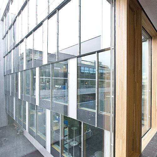 Tür für Innenbereich - TECHNOLOGY CENTRE SIKA, ZURICH/SWITZERLAND - Schindler - Holz / Schiebe / Glas