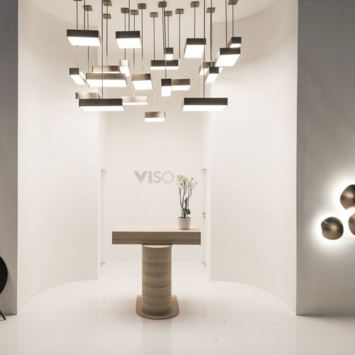 Hängelampe - BRIGGS - VISO Lighting - Bronze / Milchglas / modern