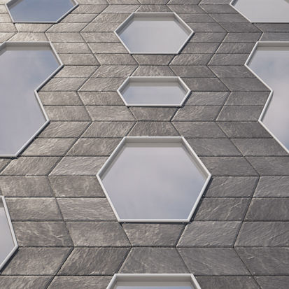 Hinterlüftete Fassade / Schiefer - ASCENT - CUPA PIZARRAS