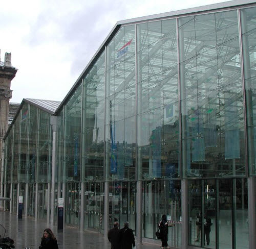 Punktgeheftete Vorhangfassade - PANORAMIC VEA - Macocco - aus Metall und Glas / Edelstahl