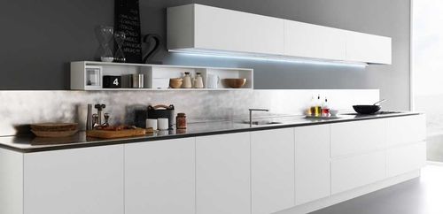 Moderne Küche - Y - Zampieri Cucine - Edelstahl / ohne Griff / lackiert