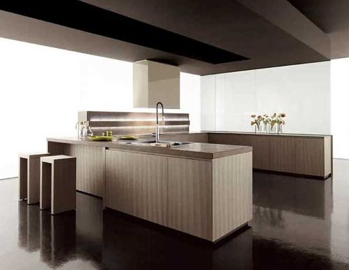 Moderne Küche - GLASs - Zampieri Cucine - Laminat / ohne Griff