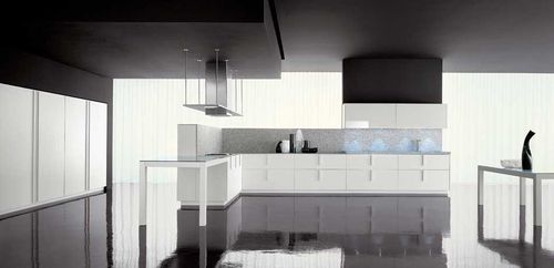 Moderne Küche - LINE - Zampieri Cucine - Holz / mit Griffen / lackiert