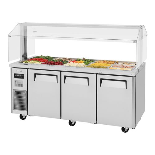 Zentral-Kühlbuffet - JBT-72-N - Turbo Air - Rad / für Restaurants