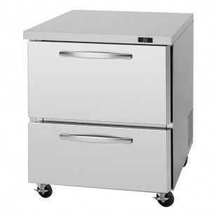 Unterbaukühlschrank - PUR-28-D2-N - Turbo Air - Profi / freistehend / Edelstahl