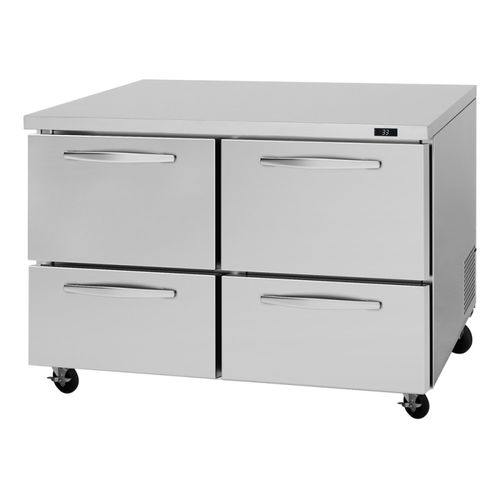 Unterbaukühlschrank - PUR-48-D4-N - Turbo Air - Profi / freistehend / Edelstahl