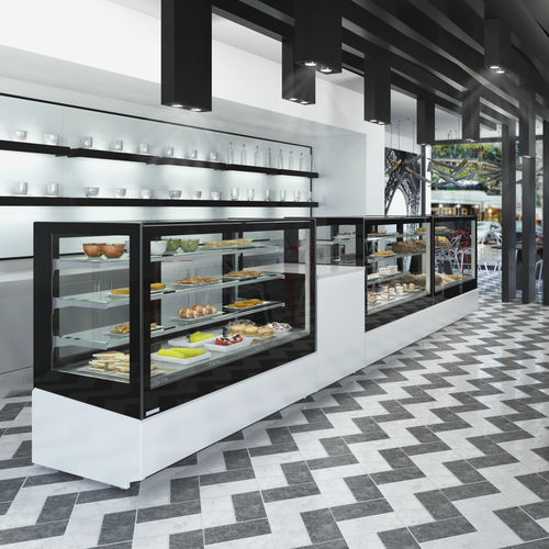Verkaufskühlvitrine - CHOPIN - MAFIROL - für Konditoreien / für Bäckerei / Metall