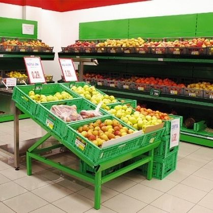 Regalsystem für Gewerbegebrauch - NATURE - MAFIROL - für Obst und Gemüse / Standard / Metall