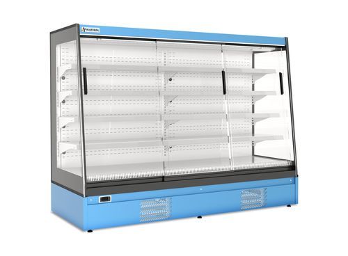 Wandmontierte Kühlvitrine - ULTAR - MAFIROL - für Einzelhandel / Metall / mit Schiebetür