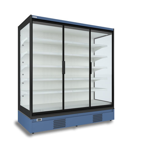 Wandmontierte Kühlvitrine - ULTAR - MAFIROL - für Einzelhandel / Metall / mit Schiebetür