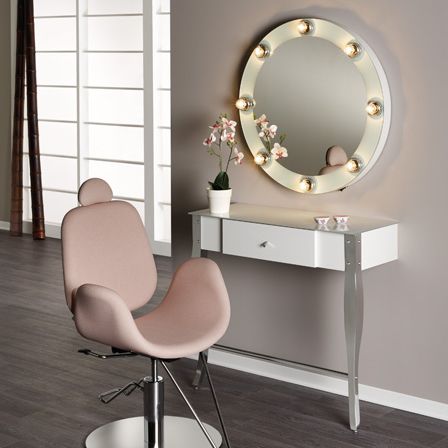 Moderner Schminktisch - ELEGANCE - Medical & Beauty - wandmontiert / für Gewerbegebrauch / mit Hintergrundbeleuchtung