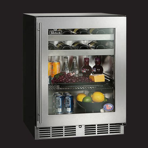 Unterbaukühlschrank - HA24BB - Perlick - Profi / freistehend / verglast