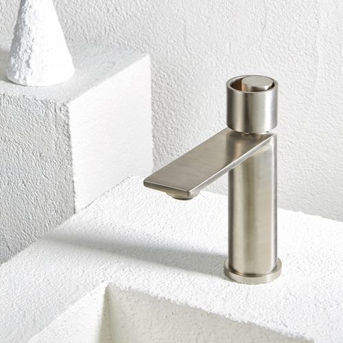 Einhebelmischer für Waschtisch - Halo - Armando Vicario - Aufsatz / Edelstahl / für Badezimmer