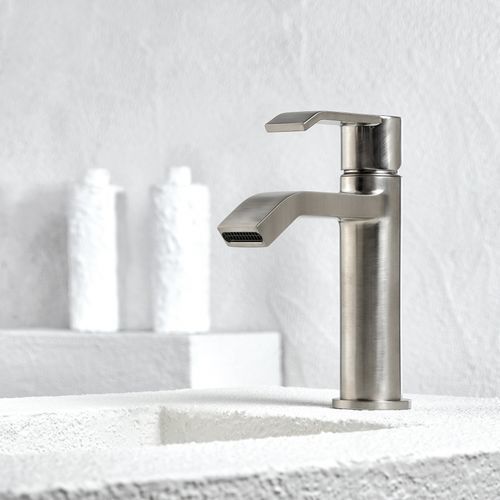 Einhebelmischer für Waschtisch - Stile - Armando Vicario - Aufsatz / Edelstahl / für Badezimmer