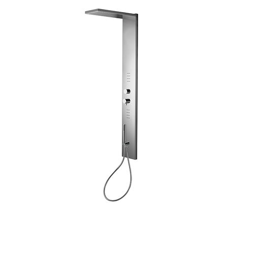 Edelstahl-Duschsäule - 800297 - Armando Vicario - wandmontiert / modern / mit Handbrause