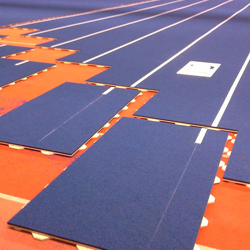 Recyclinggummi-Bodenbelag - REGUPOL sporttrack AG - REGUPOL Germany GmbH & Co. KG - EPDM / aus PU / für den Innenbereich