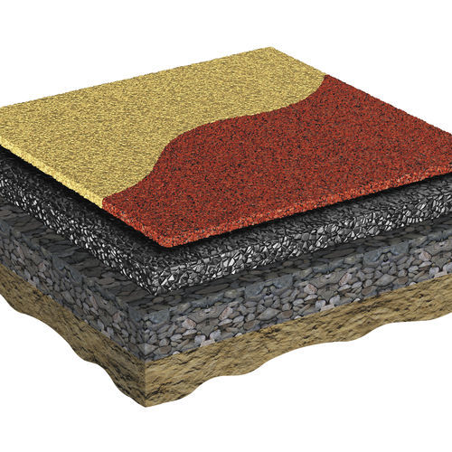 Recyclinggummi-Bodenbelag - REGUPOL multicourt DLX - REGUPOL Germany GmbH & Co. KG - Synthetik / Polyurethan / EPDM