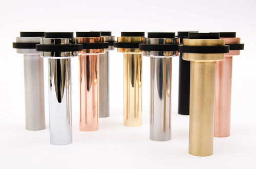 Türstopper / gebürstetes Messing - DOT - B&B Sweden, Bäccman & Berglund Sweden - Aluminium / gebürsteter Edelstahl / polierter Edelstahl