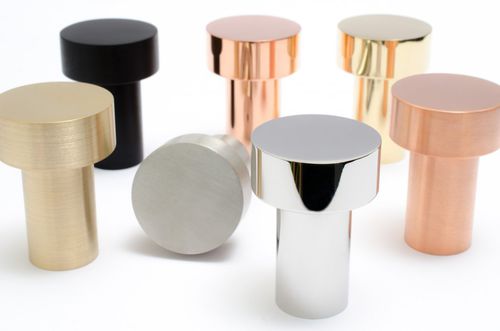 Moderner Garderobenhaken - DOT  - B&B Sweden, Bäccman & Berglund Sweden - gebürsteter Edelstahl / anodisiertes Aluminium / polierter Edelstahl