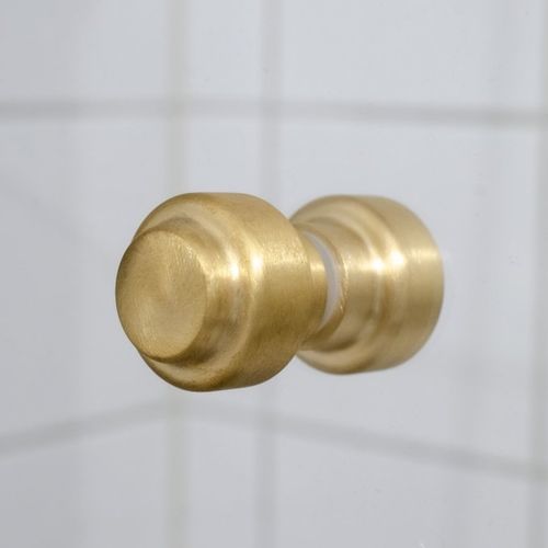 Moderner Türknopf - HIP 30 - B&B Sweden, Bäccman & Berglund Sweden - gebürstetes Messing / für Glastür