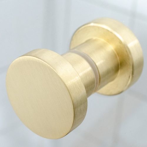 Türknopf für Glastür - DOT 50 - B&B Sweden, Bäccman & Berglund Sweden - modern / gebürstetes Messing