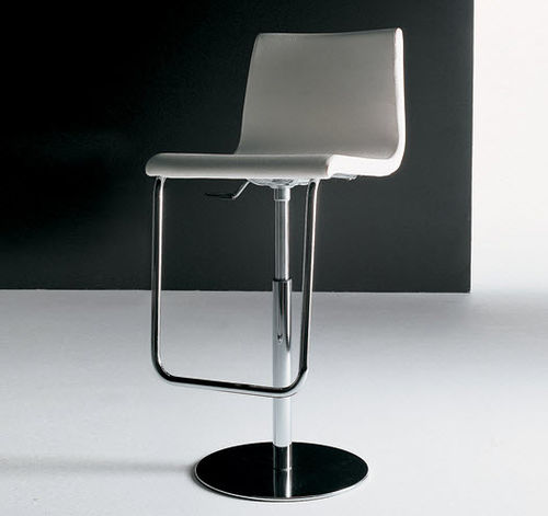 Moderner Barhocker - PRINCE - Diemme - Leder / Stoff / Buche