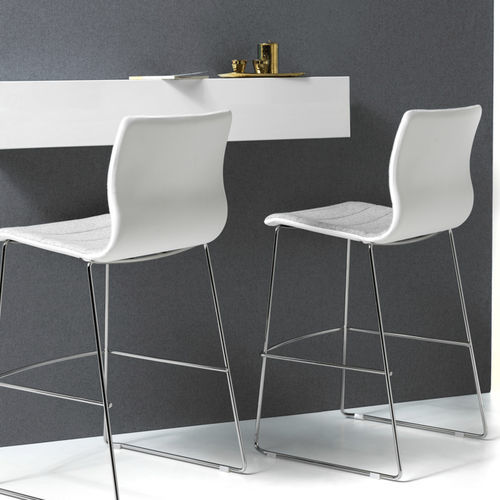 Moderner Barhocker - MISS - Diemme - Buche / Sperrholz / Aluminium