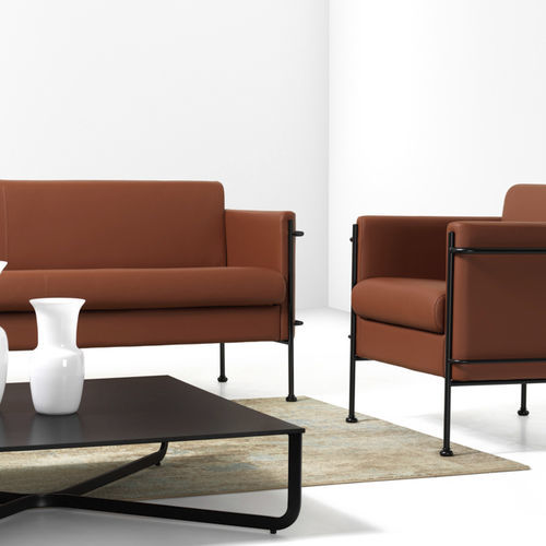 Modernes Sofa - JAZZ - Diemme - Polyurethanschaum / braun / blau