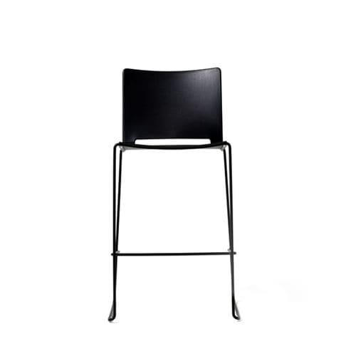 Moderner Barhocker - SLIM - Diemme - HPL / Polypropylen / Gestell aus Metall