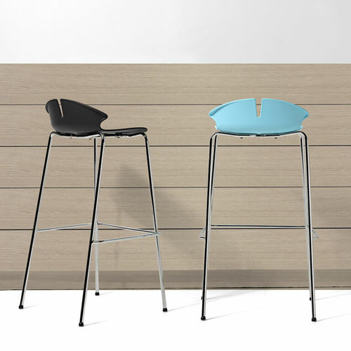 Moderner Barhocker - REDHOT - Diemme - Polypropylen / Gestell aus Metall / mit 4 Beinen