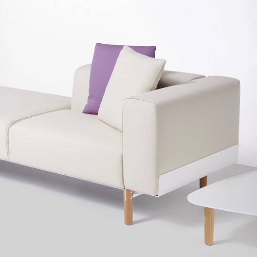 Modulare Polsterbank - BREAD - Diemme - modern / Stoff / Eiche