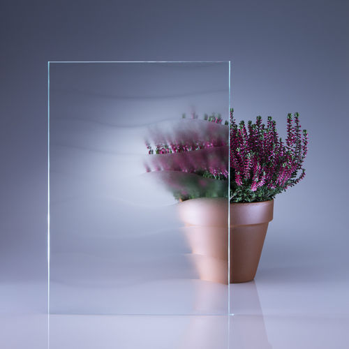 Glasscheibe / ESG Glas - FLUID® - Glassolutions - texturiert / 3D / lichtdurchlässig